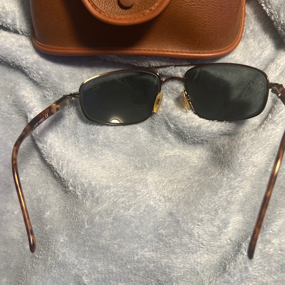 Persol Tan Leather Sunglasses Holder - Picture 5 of 5